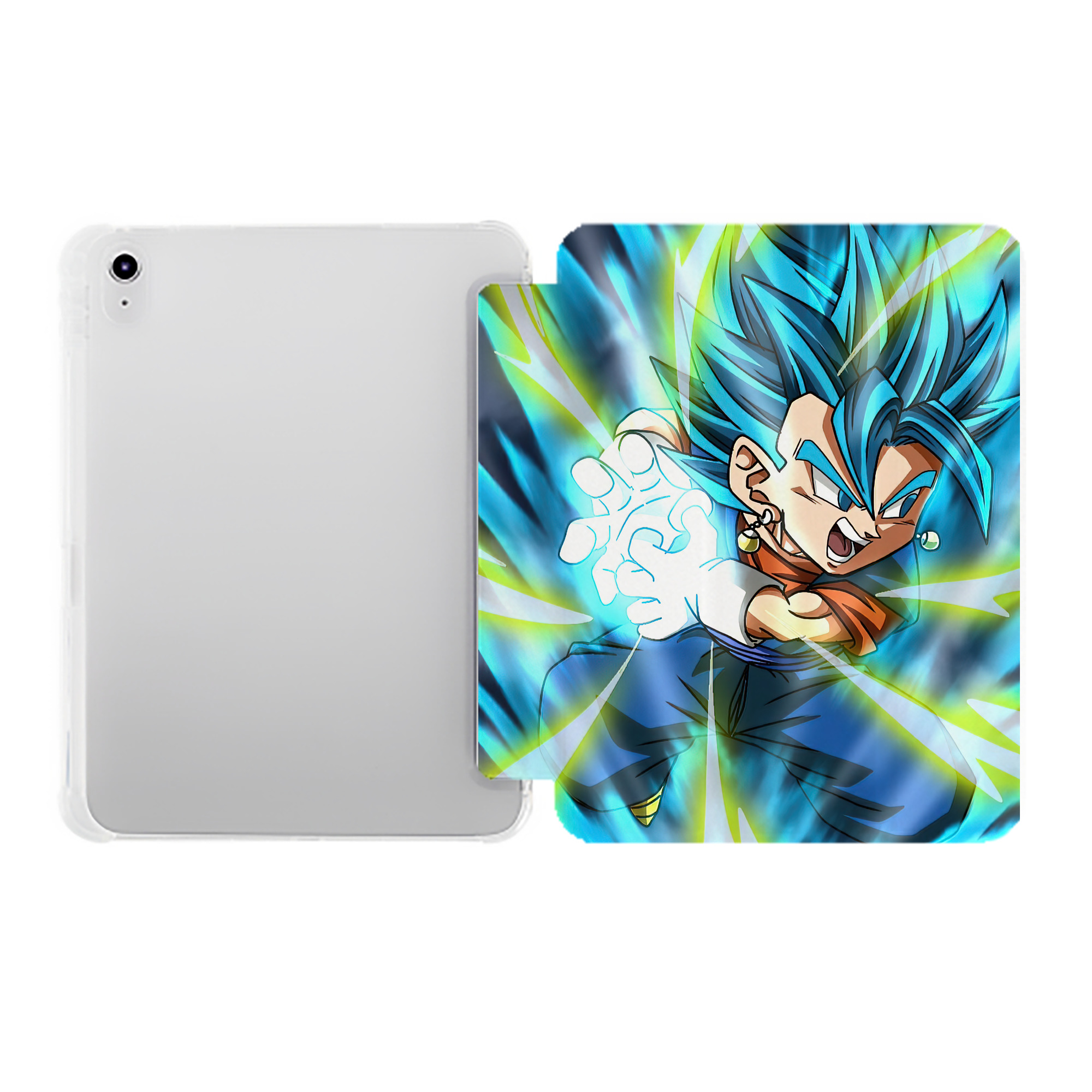 （画像用） ドラゴンボール DRAGON BALL IPad ケース ペン収納付き 三つ折りスタンド PUレザー×シリコン 対応機種9.5/10.5/10.9インチ